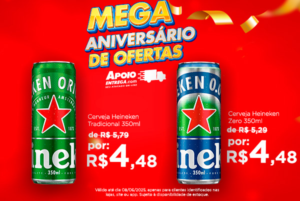 Heineken Lata 350ml até 08/06